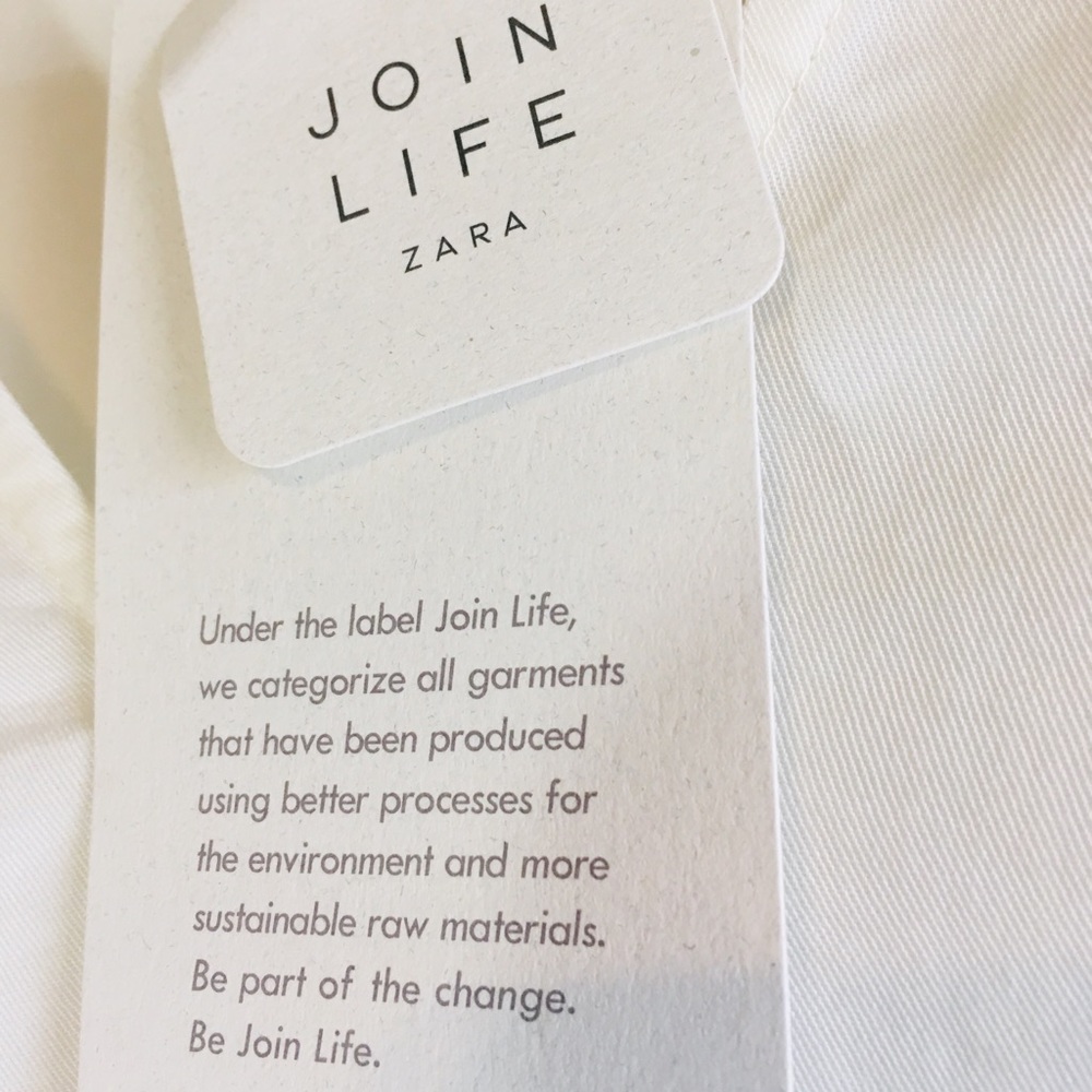 Zara Tiered Top High Low Tunic Oversized Top White - Picture 5 of 8